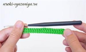 Резинка крючком - два основных способа вязки Как вязать резинку крючком и узоры